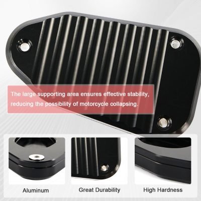 Motorcycle Side Stand Enlarge Foot - CNC Aluminum Kickstand Stabilizer For Honda Rebel 300/500 2017-2023 - View #9